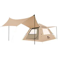Outdoor-Wander-Pop-Up-Zelt, wasserdichtes Oxford-Tuch, automatische Einrichtung, 2-in-1-ueberdachungszelt fuer Camping