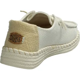 HEYDUDE Hey Dude Wendy Espadrille Woven, Zapatos sin Cordones para Mujer, White 37 EU