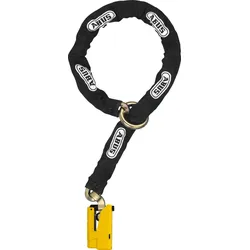 ABUS Granit Detecto XPlus 8077 Yellow 12KS Black Loop Kettenschloss, schwarz, Größe 120 cm für Männer