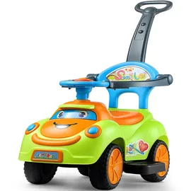 Vevor Rutschauto, 830 x 420 x 880 mm Rutscher, Schub Car mit Schutzgeländer, Griff & Stauraum unter dem Sitz, Lauflerngerät 25 kg Tragkraft, Lauflernhilfe für Kleinkinder von 19 bis 36 Monaten