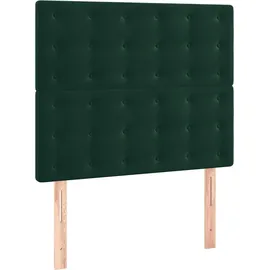 vidaXL Boxspringbett 100 x 200 cm Dunkelgrün
