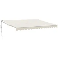 VidaXL Elektrische Markise mit Kurbel Creme 4x3 m