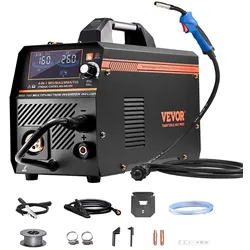 VEVOR MIG Schweißgerät 160A Welder 4-in-1 Schweißmaschine Gas/MIG/MMA/Lift TIG