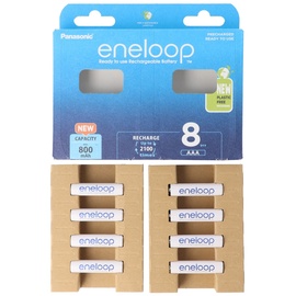 Panasonic eneloop (Gen 5) Micro AAA NiMH 800mAh, 8er-Pack (BK-4MCDE/8BE)