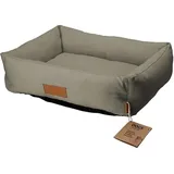 matrasa Hundebett Katzenbett 40x50cm - Katzenkorb Hundekorb mit rutschhemmender Unterseite Taupe