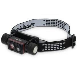 Nedis LED-Stirnlampe IPX8 1000lm USB-C Akku Schwarz
