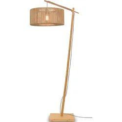 Stehlampe GOOD & MOJO "Iguazu" Lampen Gr. Ø 50cm H: 176cm, beige (natur) Bogenlampe Stehlampe