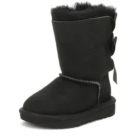UGG Australia UGG Unisex Kinder Bailey Bow Ii Classic Boot, Schwarz, 22