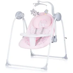 Chipolino Babywippe Nux klappbar Musik Schwingfunktion Fernbedienung Spielbogen rosa