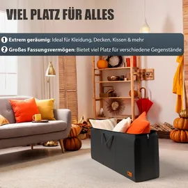BigDean Aufbewahrungstasche 85 x 55 x 35 cm 1-tlg. schwarz