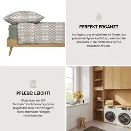 SCHIESSER Lotta Grafikprint Mint 155 x 220 cm + 2 x 80 x 80 cm