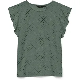 Vero Moda Vmtassa Sl Frill Top Noos Grün L