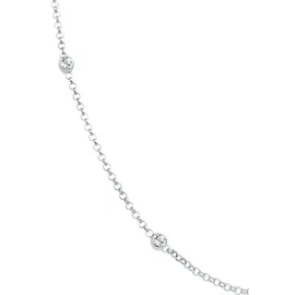 Elli Halskette Solitär Kristallen 925 Silber Weiß 45