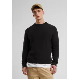URBAN CLASSICS Rib Basic Pullover Black XL