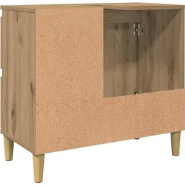 vidaXL Waschbeckenunterschrank Artisan-Eiche 65x33x60 cm Holzwerkstoff