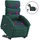vidaXL Massagesessel mit Aufstehhilfe Stoff 92 x 99,5 x 0 cm Dunkelgrün elektrisch