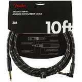 Fender Deluxe Series Cable Angled 3m Black Tweed