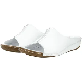 Andrea Conti Pantoletten Leder", Damen, weiß, 39 EU