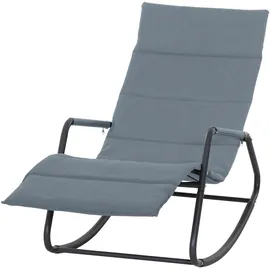 Siena Garden Aliano Schaukelliege 143 x 57 x 81 cm Grau