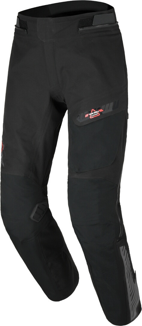 Macna Synchrone Solid waterdichte motorfiets textiel broek, zwart, 2XL Voorman