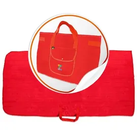 P-Beauty universelle Faltmatte auch als Tasche für Camping Strand Yoga 1x1 St Decke