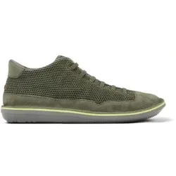Camper für Herren. K300327-016 Schuhe aus käfergrünem Leder (46), Wohnung, Wildleder, Schnürsenkel, Lässig, Nachhaltig