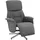 vidaXL Relaxsessel mit Fußteil drehbar 91 x 105 x 91 cm Dunkelgrau