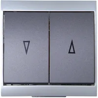 Kopp Jalousie-Schalter Malta silber/antrazit