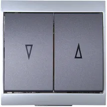 Kopp Jalousie-Schalter Malta silber/antrazit