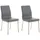 CLP 2er Set Esszimmerstühle Colmar grau