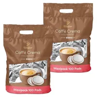 Tchibo Kaffeepads Vorratspack Maxipack, Caffè Crema vollmundig, 200 Stück – 2x 100 Pads (Kaffee, ausgewogen und vollmundig), nachhaltig, geeign...