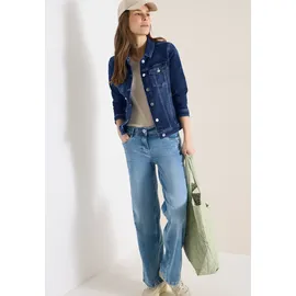 Cecil Jeansjacke mit Brusttaschen und Knöpfen in blau S