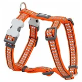 Red Dingo Reflective Bone Hundegeschirr - Orange - 30-48 cm