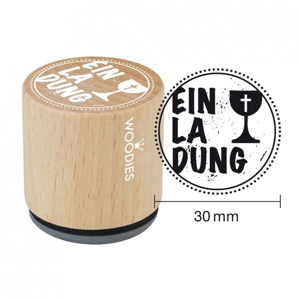 Woodies Stempel - Christliche Feier - Einladung W14005