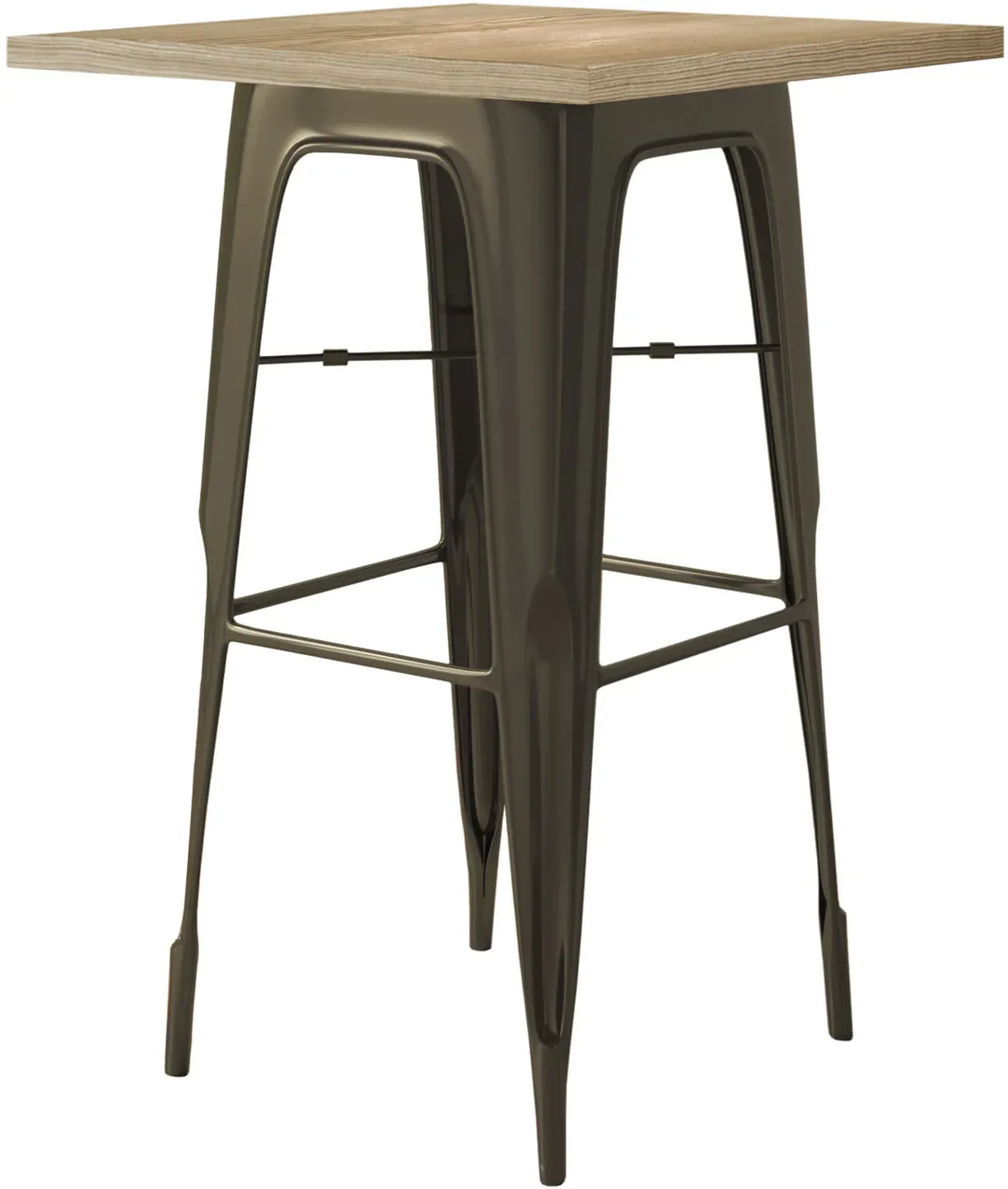 Tolix Tisch | Rost | B:T:H 70 x 70 x 106 cm | Industrie Tisch, Retrotisch, Industrial Tisch