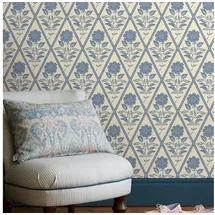 Joules Juliette Floral Vliestapete 35 cm x 10 m blau 1