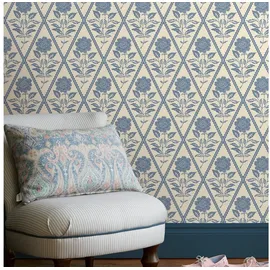 Joules Juliette Floral Vliestapete 35 cm x 10 m blau 1
