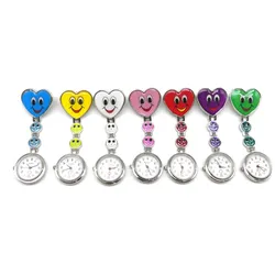 Lancardo Krankenschwester-Uhrenset 7-teilig Clip Pflege Lächeln Herz Gesicht ...
