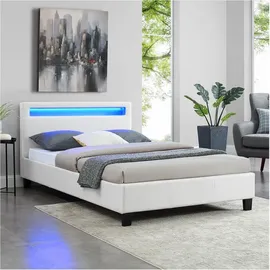 CARO-Möbel MIRASOL 120 x 200 cm Weiß