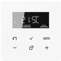 Jung LS1790DWW LB-Management Raumthermostat-Display, Serie LS, alpinweiß