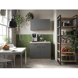 Respekta Merle Unterschrank Hängeschrank 100 cm grau