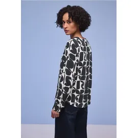 STREET ONE Gemustertes Shirt Blau 34