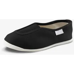 Gymnastikschuhe Stoff Kinder schwarz, schwarz|weiß, 36