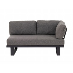 Apple Bee Mura Black Loungesofa, Armlehne links