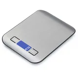 HERZBERG HG0413 Elektronische Küchenwaage, Kapazität 5 kg, LCD-Display, mehrere Einheiten, Zählfunktion, Überlastungsanzeige/schwacher Akku, funktioniert mit AAA-Batterien (nicht im Lieferumfang