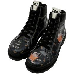 Winterboots DOGO "Damen Adriana farbig Vegan Damen Boots / female", Damen, Gr. 41, Normalschaft, bunt (mehrfarbig), Lederimitat, Schuhe, Vegan