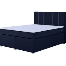 Roller Boxspringbett - cobalt - H3 - Bonell-Federkern - 140x200 cm