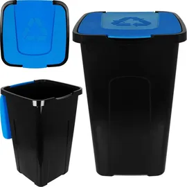 Centi Abfalltonne Recycling 50 l Schwarz