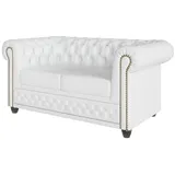 s-style möbel Chesterfield-Sofa, Weiß