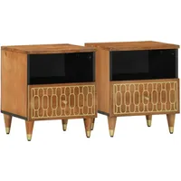 VidaXL Nachttische 2 Stk. 40x33x46 cm Massivholz Mango
